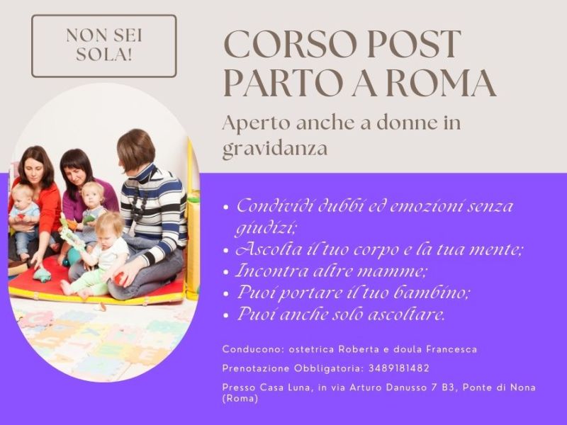 Corso Post Parto a Roma: uno spazio di ascolto per le&nbsp;mamme